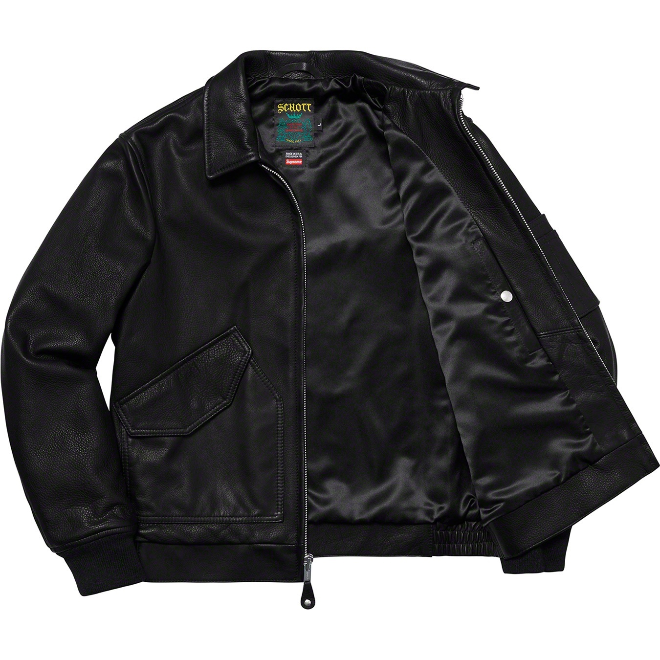 Supreme®/Schott® Leather Tanker Jacket view 8